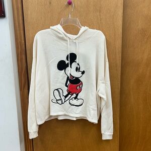 Disney White Long Sleeve Graphic Hoodie